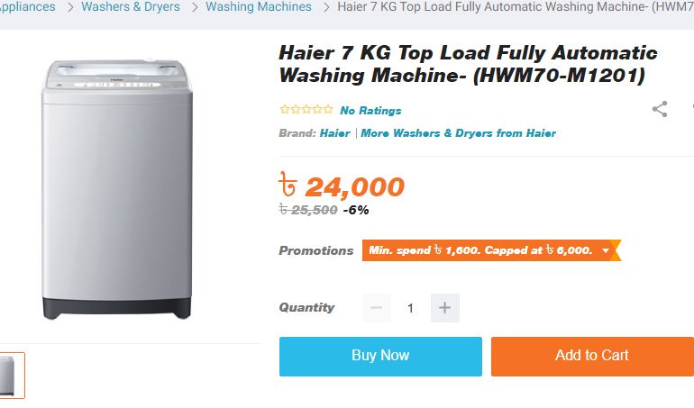 haier brand washing machine
