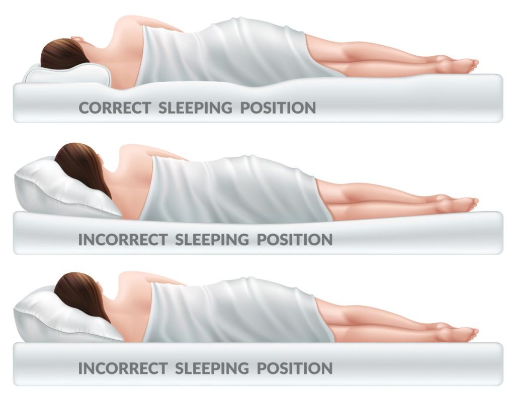 postures of sleeping in mattress