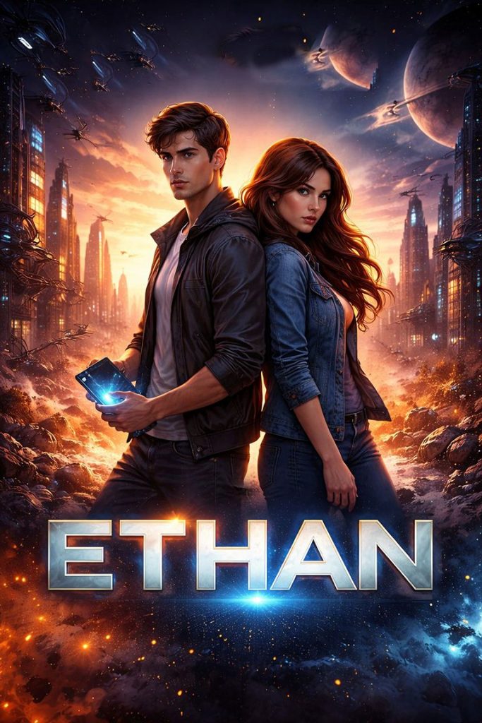 dark dystopian science fiction story poster