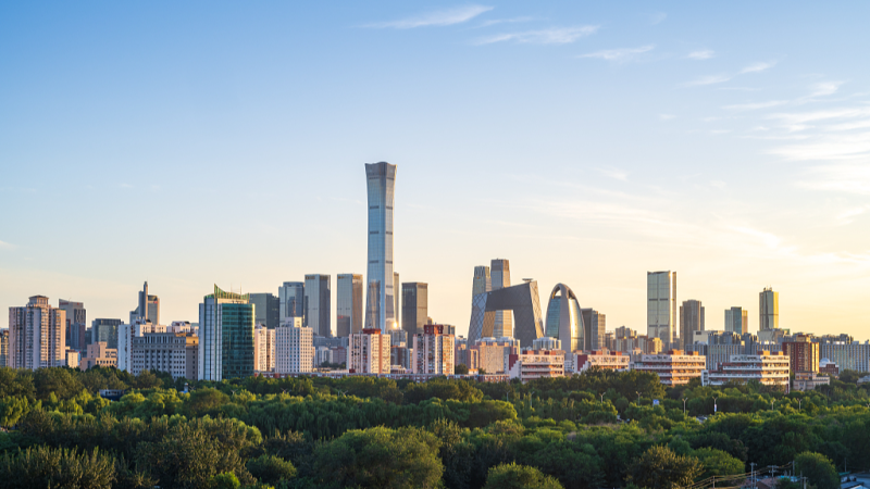 A general view of the CBD of Beijing, capital of China. /VCG