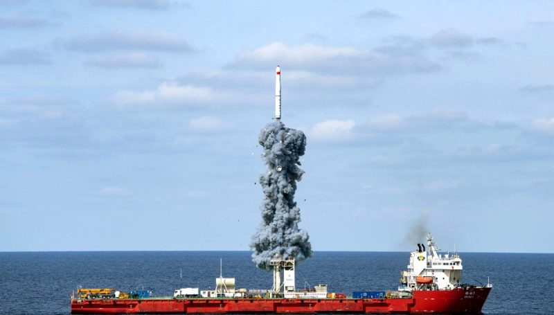 Long March rocket sends 9 satellites into orbit from sea - Chinadaily.com.cn