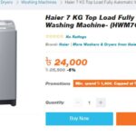haier brand washing machine