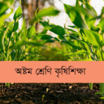 অষ্টম শ্রেণি কৃষিশিক্ষা এমসিকিউ