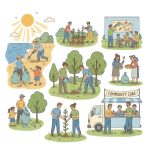 Volunteer works illustration