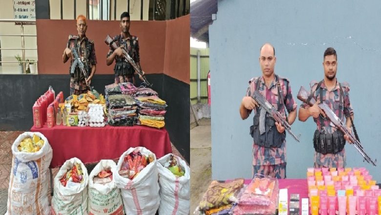 যশোর সীমান্তে বিজিবির অভিযানে ৯ লাখ টাকার চোরাচালানি পণ্য জব্দ