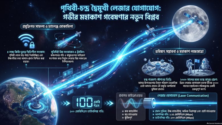 চীনা গবেষকদের পৃথিবী-চন্দ্র দ্বিমুখী লেজার সংযোগ পরীক্ষা সফলভাবে সম্পন্ন, গভীর মহাকাশ যোগাযোগের নতুন দ্বার উন্মোচন