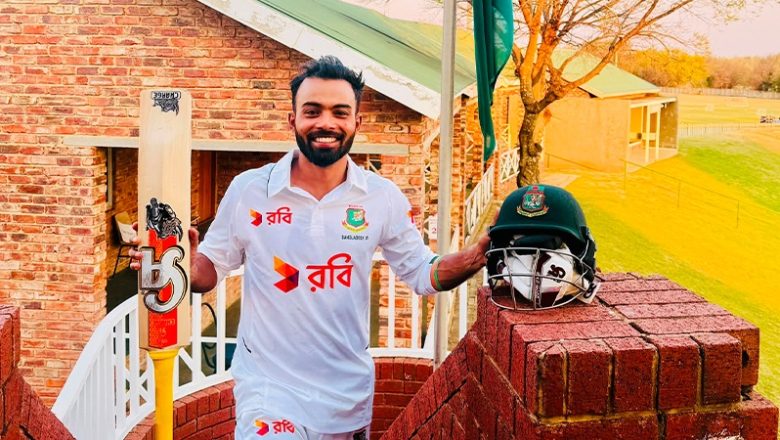 বিদেশের মাটিতে ইতিহাস: তাওহীদ হৃদয়ের ট্রিপল সেঞ্চুরিতে রাঙানো পচেফস্ট্রুম