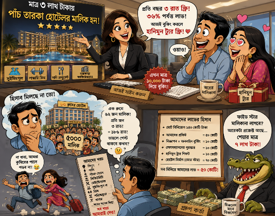 তিন লাখে পাঁচ তারকা হোটেলের মালিক! হিসাবটা মিলাতেই মাথায় হাত