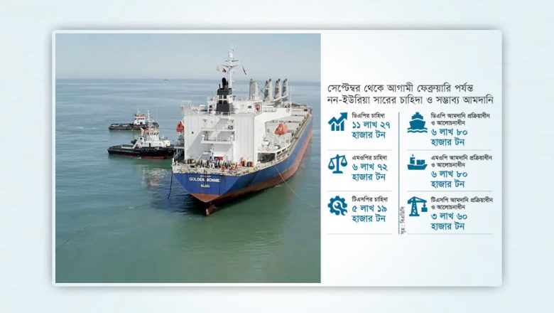 সেপ্টেম্বরেই দেশে আসছে আড়াই লাখ টন সার, রবি ও বোরো মৌসুমে সংকট এড়ানোর প্রস্তুতি