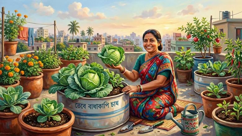 ৬ ধাপে টবে বাঁধাকপি চাষের পদ্ধতি : ছাদের টবে রোমান্স হবে ফুলকপি-বাঁধাকপির