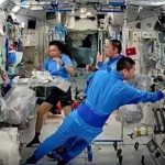 Shenzhou-23 crew conducts space science experiments, enjoys baked pumpkin after one month in orbit - Global Times